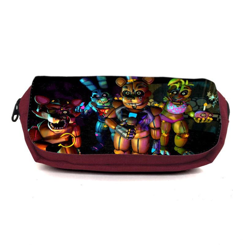 Пенал школьный Аниматроники Пять ночей Фредди FNAF-0012 Бордовый (1478385368)