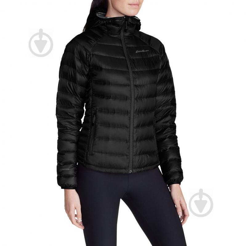 Куртка Eddie Bauer Womens Downlight StormDown Hooded Jacket BLACK XS Чорний (1075BLK-XS)