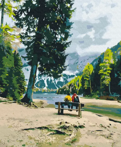 Картина за номерами Brushme Мандрівники Roksolana Baran 40х50 см Brushme (S53778)