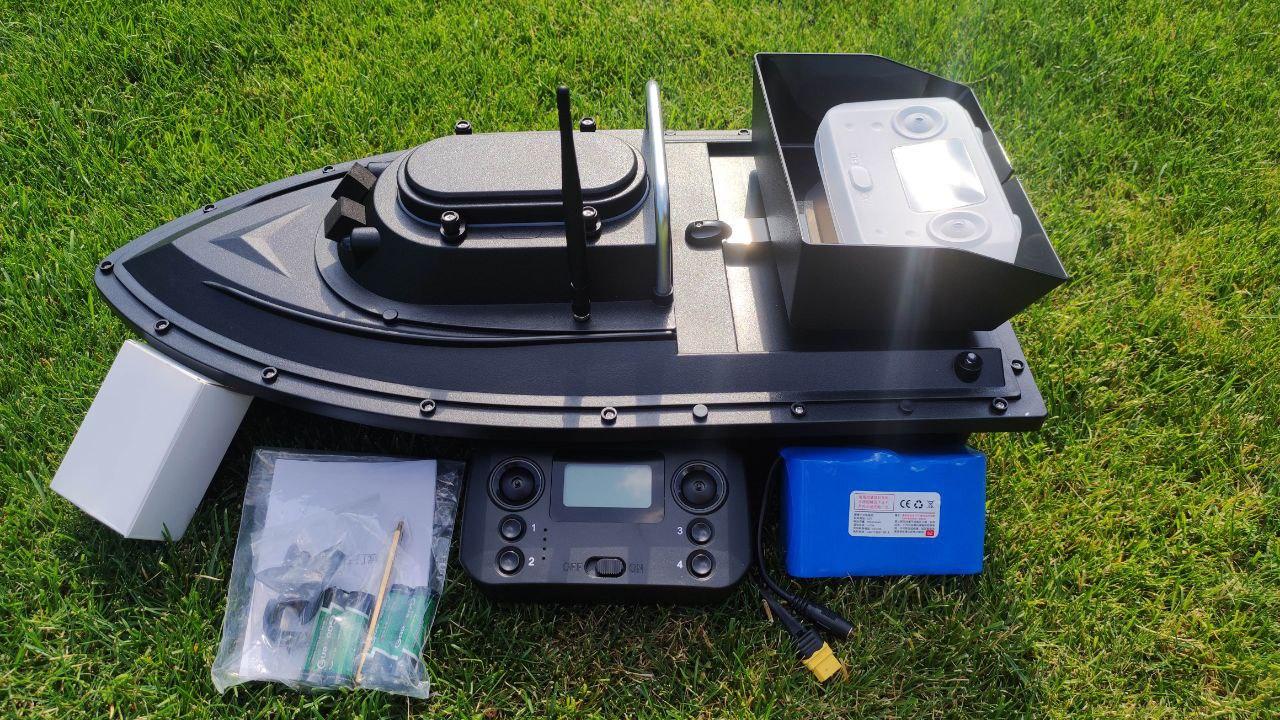 Кораблик для прикормки Flytech V12В GPS 2025 г 99 точек 12V (2239359781) Кораблик для прикормки Flytech V12В GPS 2025 г 99 точек 12V (2239359781)