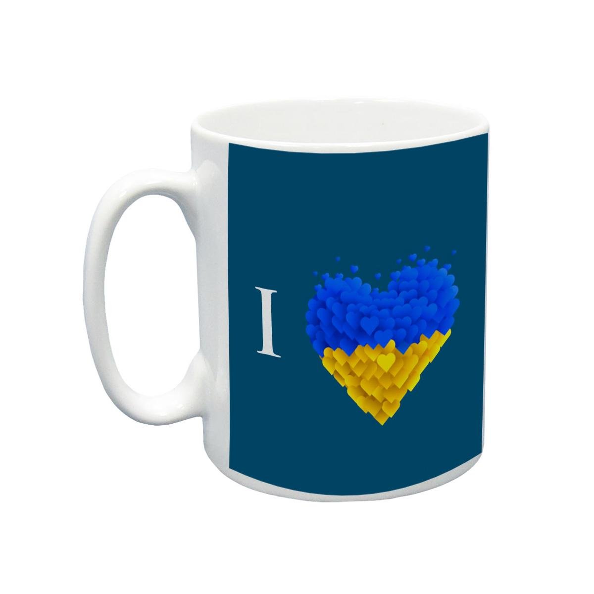 Чашка патриотическая "I Love Ukraine" (5705)