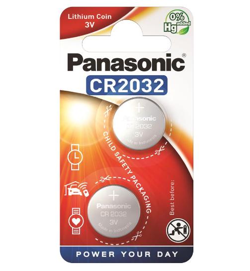 Батарейка Panasonic CR2032 Lithium CR-2032EL/2B 3-6В (11401555)