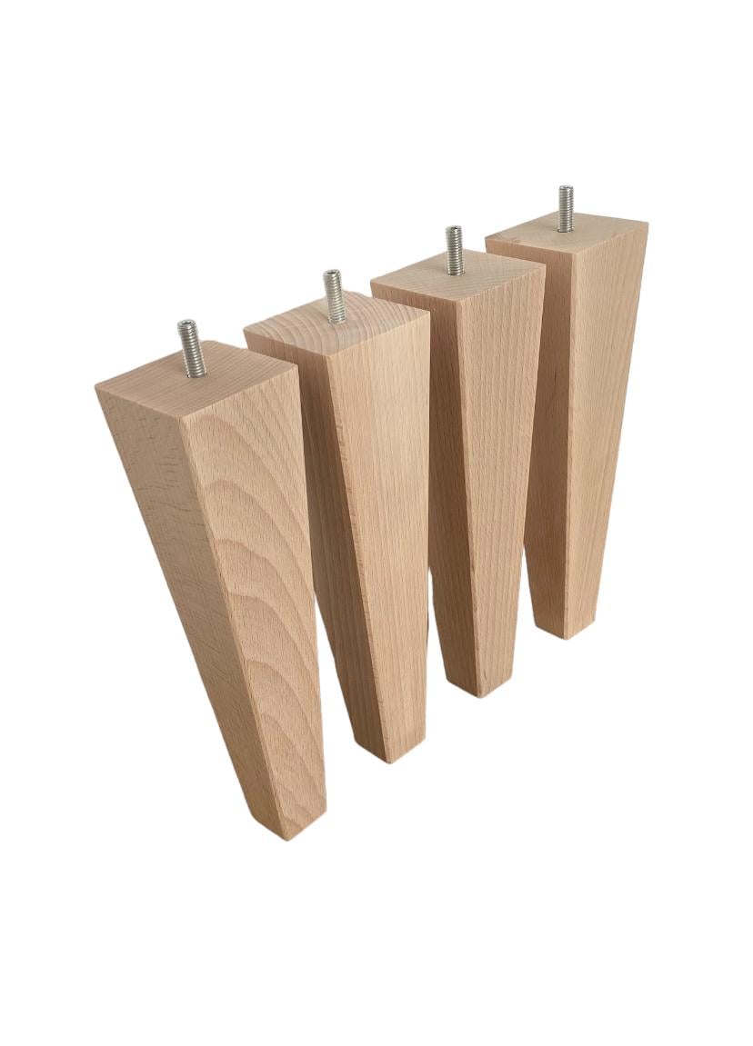 Комплект ножек мебельных в форме пирамиды 20 см и крепления трапеция 4 шт.