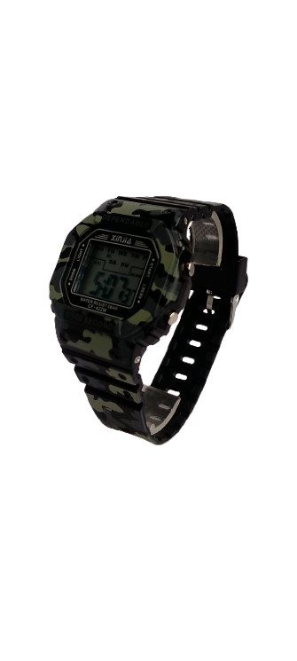 Наручные часы электронные Xinjia CF-422M с подсветкой d 43 мм Серый камуфляж (3821)
