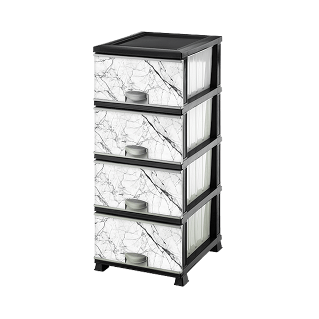 Комод пластиковый Efe Plastics Белый мрамор (MR12258)