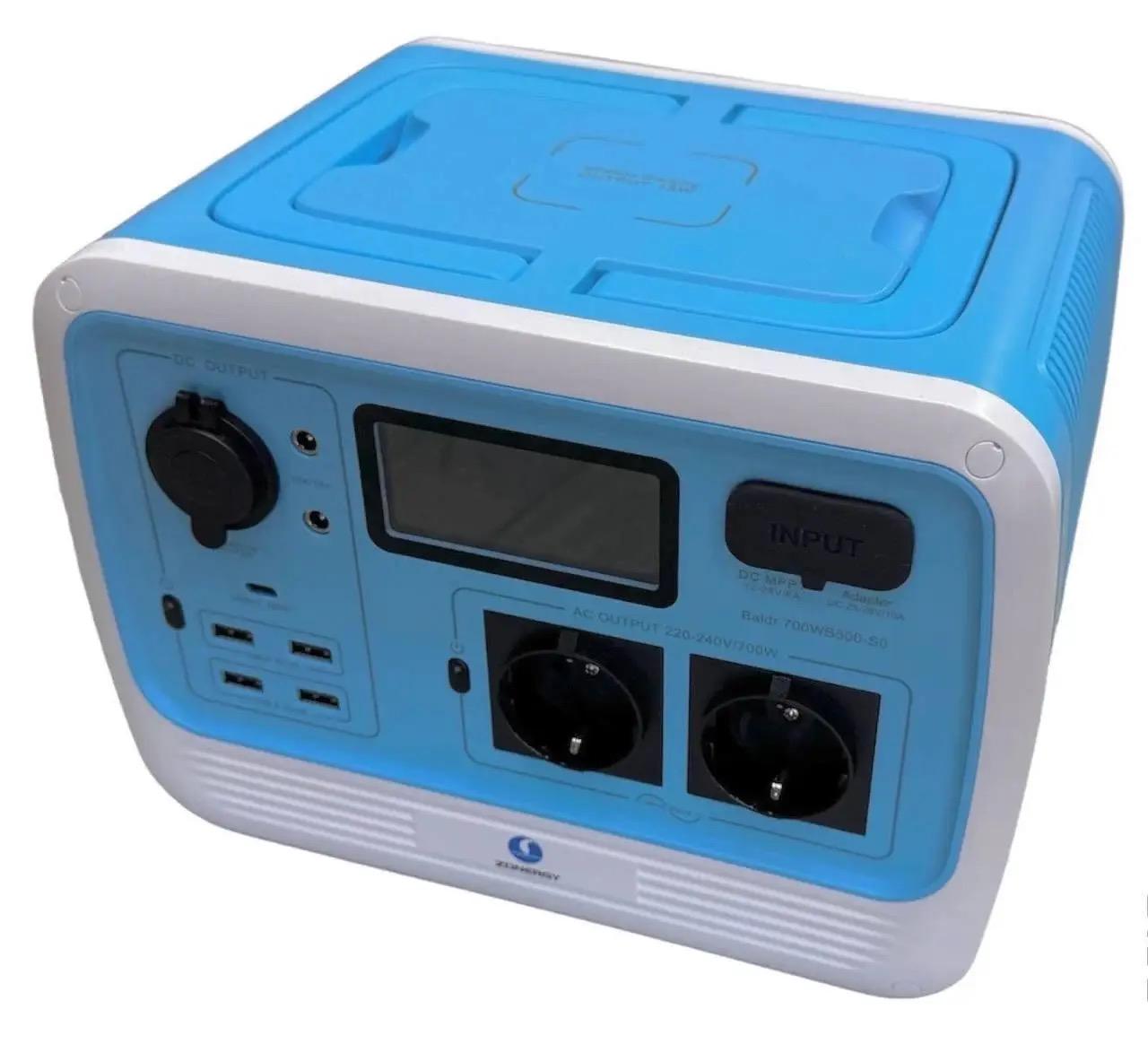 Зарядная станция портативная Zonergy BALDR 700 Вт 537 Вт/ч LiFePO4 с MPPT PD AC 700W с беспроводной зарядкой и фонарем до 1200 Вт чистая синусоида - фото 3 Зарядная станция портативная Zonergy BALDR 700 Вт 537 Вт/ч LiFePO4 с MPPT PD AC 700W с беспроводной зарядкой и фонарем до 1200 Вт чистая синусоида - фото 3