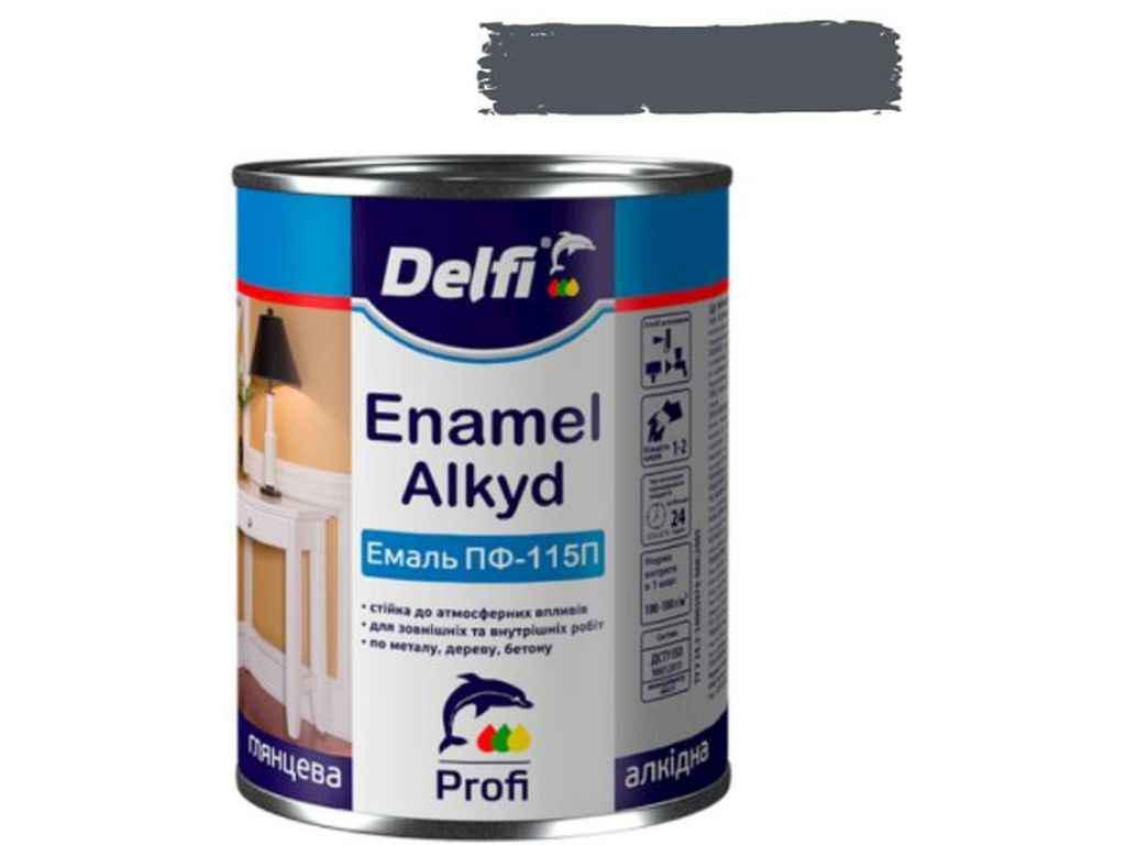 Эмаль алкидная ПФ-115 Delfi 2,8 кг Серый (483589)