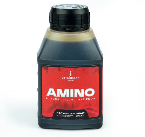 Ліквід Українська Рибалка Amino Liquid Полуниця/Імбир 250 мл (11711570) - фото 1