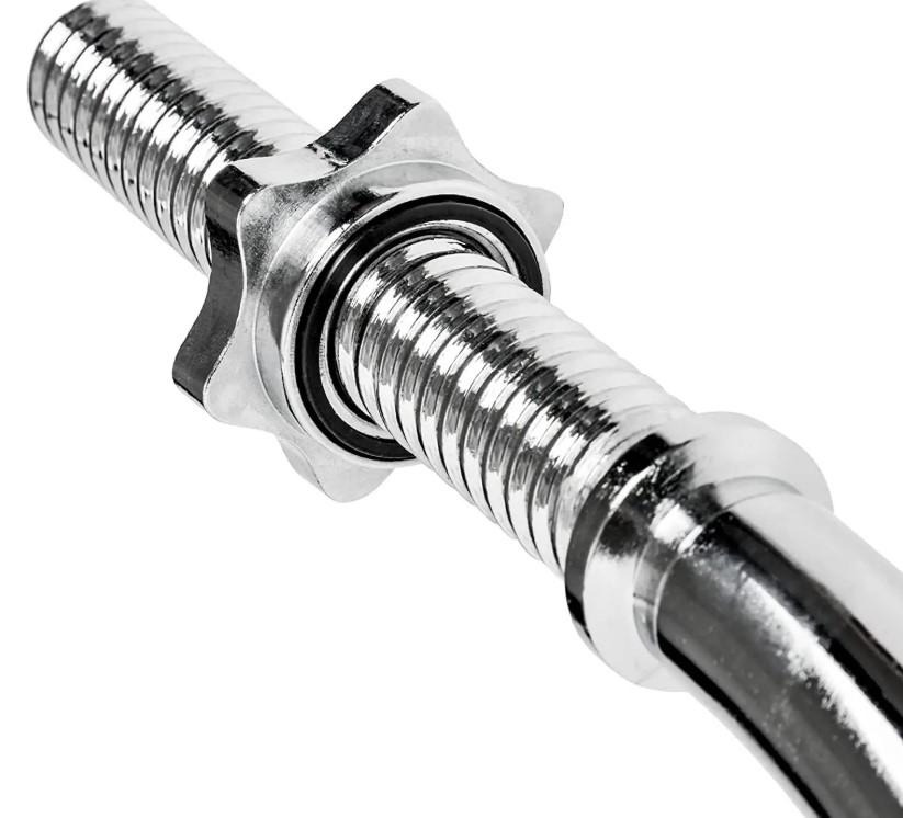 Гриф для штанги Toorx W-образный 120 см 25 мм с винтовыми замками (BCV-120) - фото 4 Гриф для штанги Toorx W-образный 120 см 25 мм с винтовыми замками (BCV-120) - фото 4