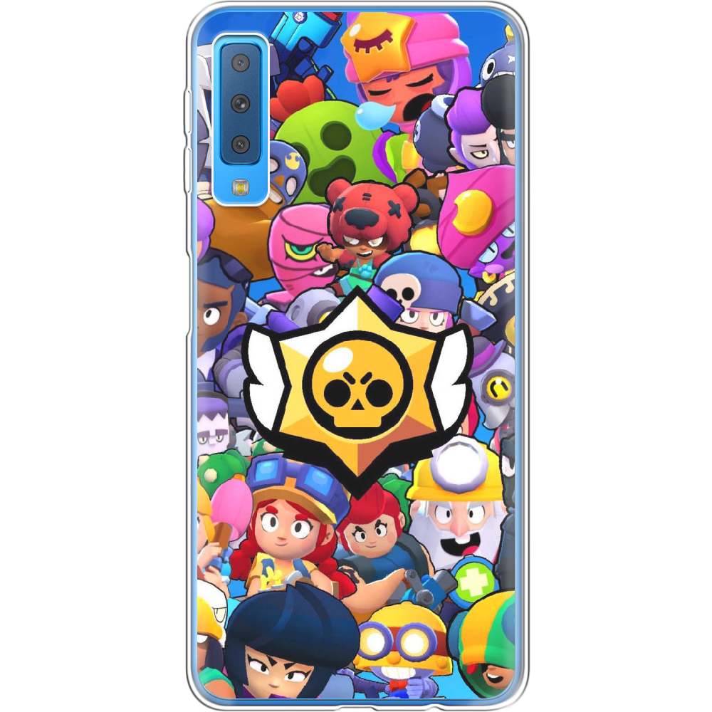 Чохол Boxface Samsung A750 Galaxy A7 2018 Brawl Stars Прозорий силікон (35481-up2389-35481)