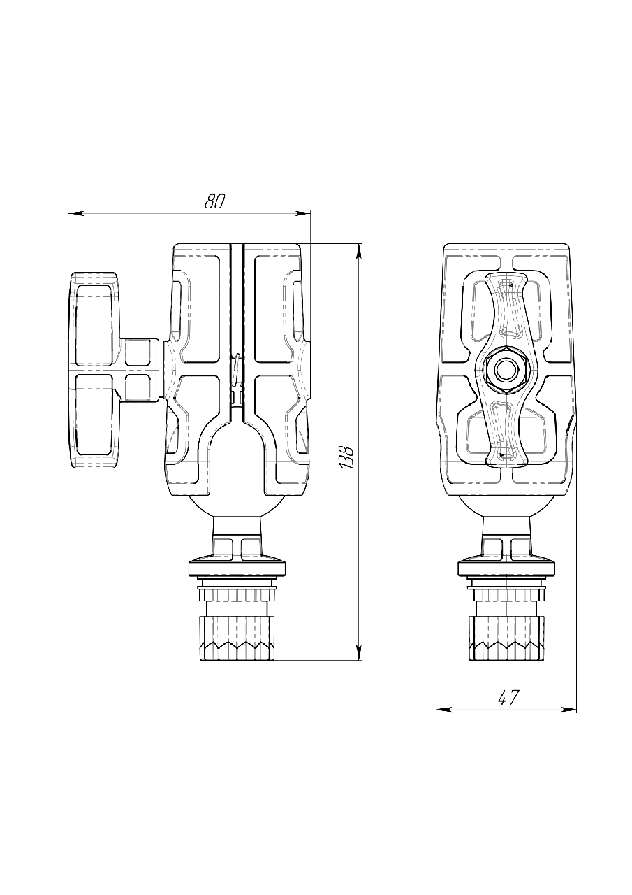 Адаптер Borika FASTen SBa038 з кульовим з'єднанням 1,5" 38 мм Чорний (01.17.009.02.01) - фото 2 Адаптер Borika FASTen SBa038 з кульовим з'єднанням 1,5" 38 мм Чорний (01.17.009.02.01) - фото 2