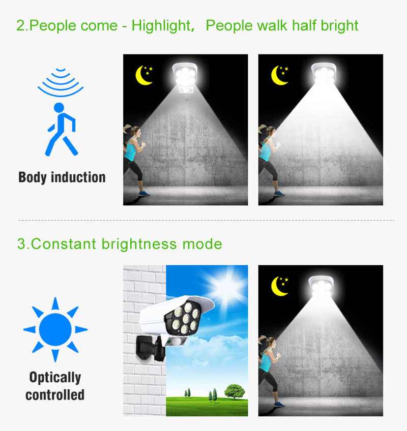 Вуличний світильник у формі камери Solar Light з пультом дистанційного керування - фото 11