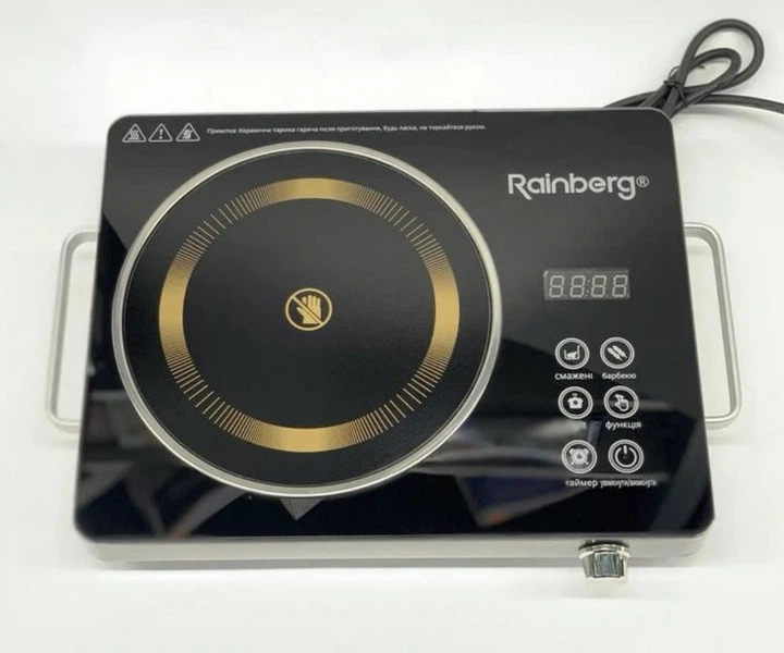Плита инфракрасная настольная Rainberg RB-2278 на 1 конфорку 3500 Вт с сенсорным управлением (PH00543)