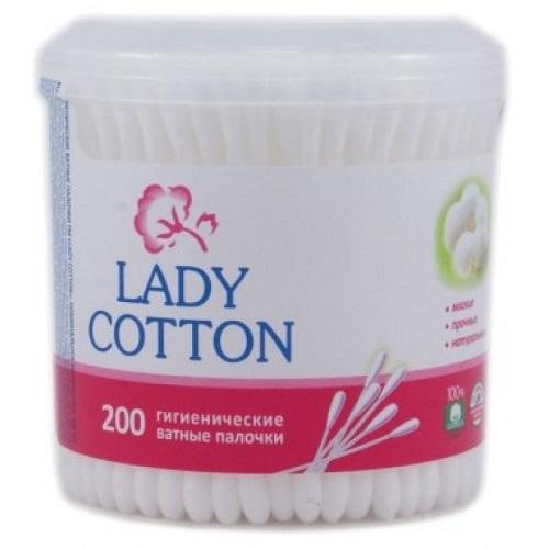 Ватные палочки Lady Cotton в пластиковой упаковке 200 шт. (607604)