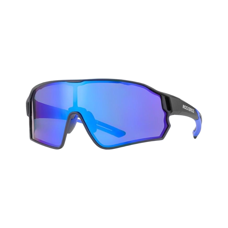 Велосипедные очки Rock Brothers Polarized Bike Eyewear UV400 с поляризацией Синий (1837760044)