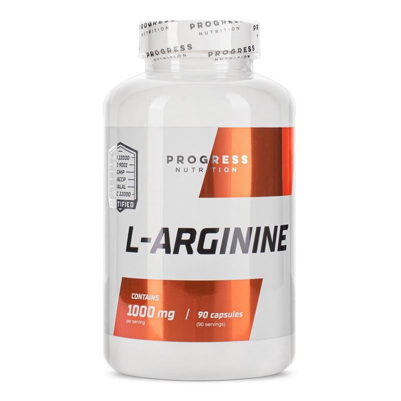 Аргинин Progress Nutrition L-Arginine 1000 mg 90 капс. (22773-01)