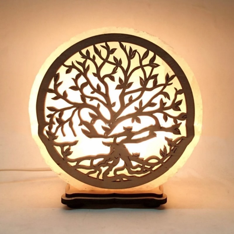 Соляная лампа светильник Дерево желтого подсвечивания (20038) Соляная лампа светильник Дерево желтого подсвечивания (20038)