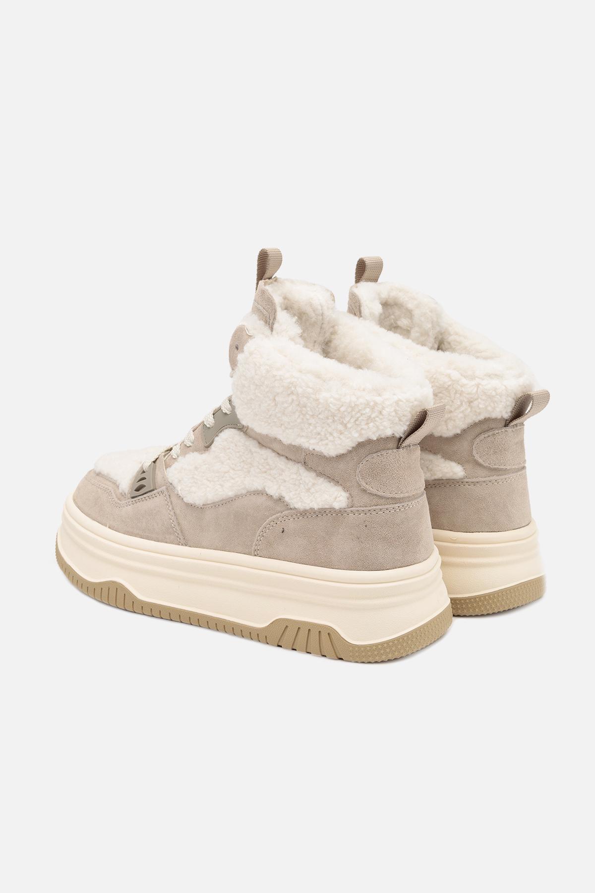 Кеды женские на платформе ЦБ-00251154 р. 40 Серый (SKT000995887) - фото 4 Кеды женские на платформе ЦБ-00251154 р. 40 Серый (SKT000995887) - фото 4