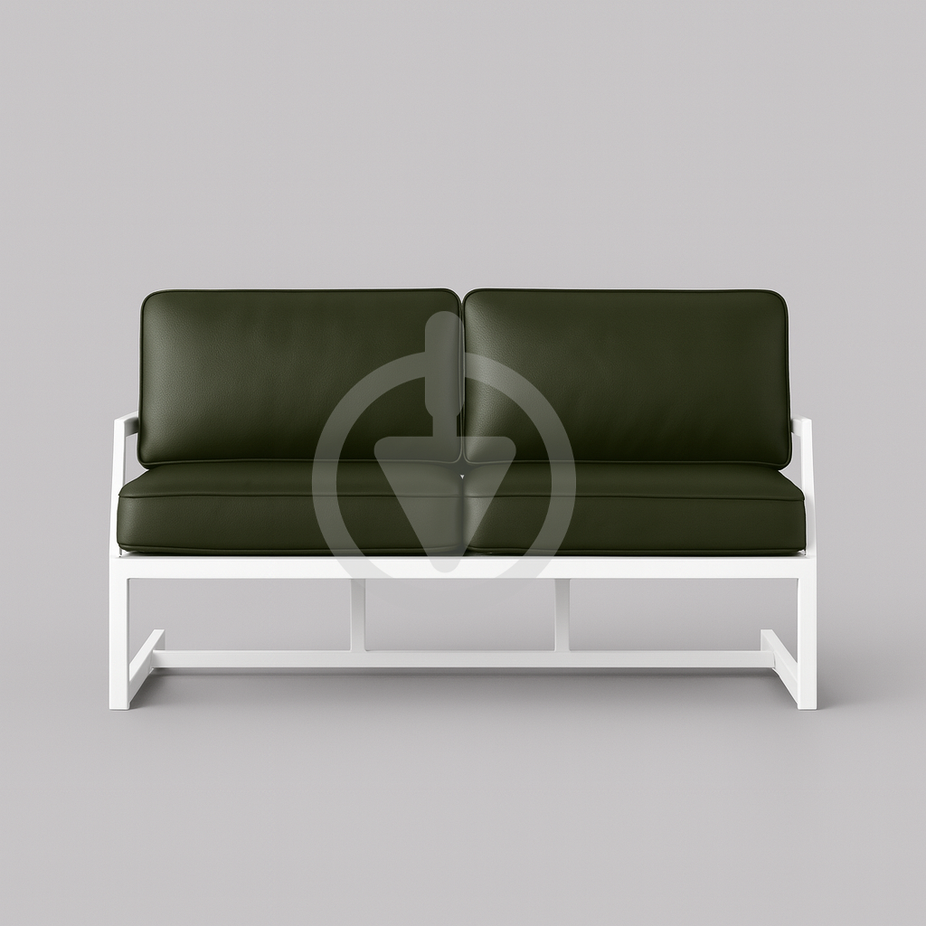 Диван металевий AVVS tech Атлас вуличний лофт екошкіра з підлокотниками 126 см Темно-зелений (30222758) - фото 2 Диван металевий AVVS tech Атлас вуличний лофт екошкіра з підлокотниками 126 см Темно-зелений (30222758) - фото 2