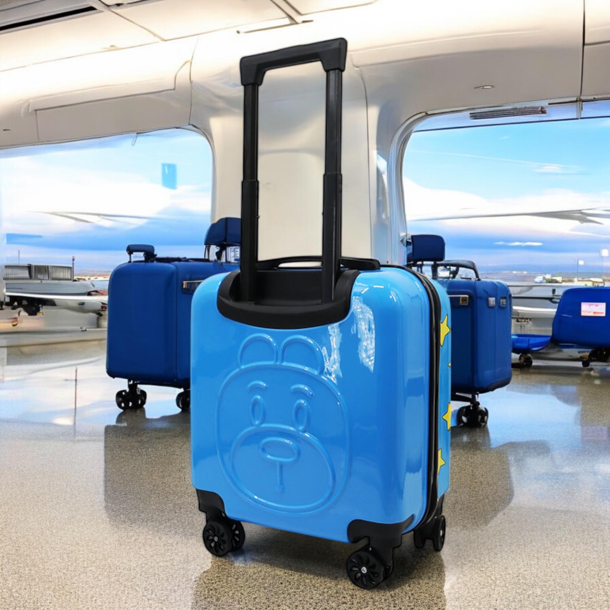 Валіза дитяча H&H Blue Star Bear ABS-пластик на 4 коліщатках з кодовим замком 35 л (S_D-5) - фото 6 Валіза дитяча H&H Blue Star Bear ABS-пластик на 4 коліщатках з кодовим замком 35 л (S_D-5) - фото 6