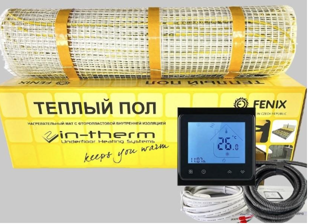 ᐉ Комплект теплого пола под плитку In-Therm 0,8 м2 с Wі-Fi ...