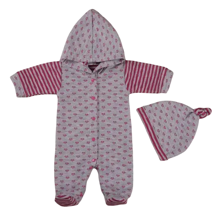 Комбинезон детский с шапочкой Betis Пустунчик капитон р. 56-38 Малиновый (27081107)