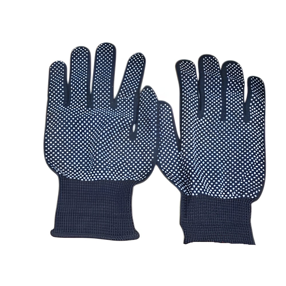 Рукавиці робочі синтетичні Stenson PR-372 з ПВХ точками нейлонові Синій (26450968)