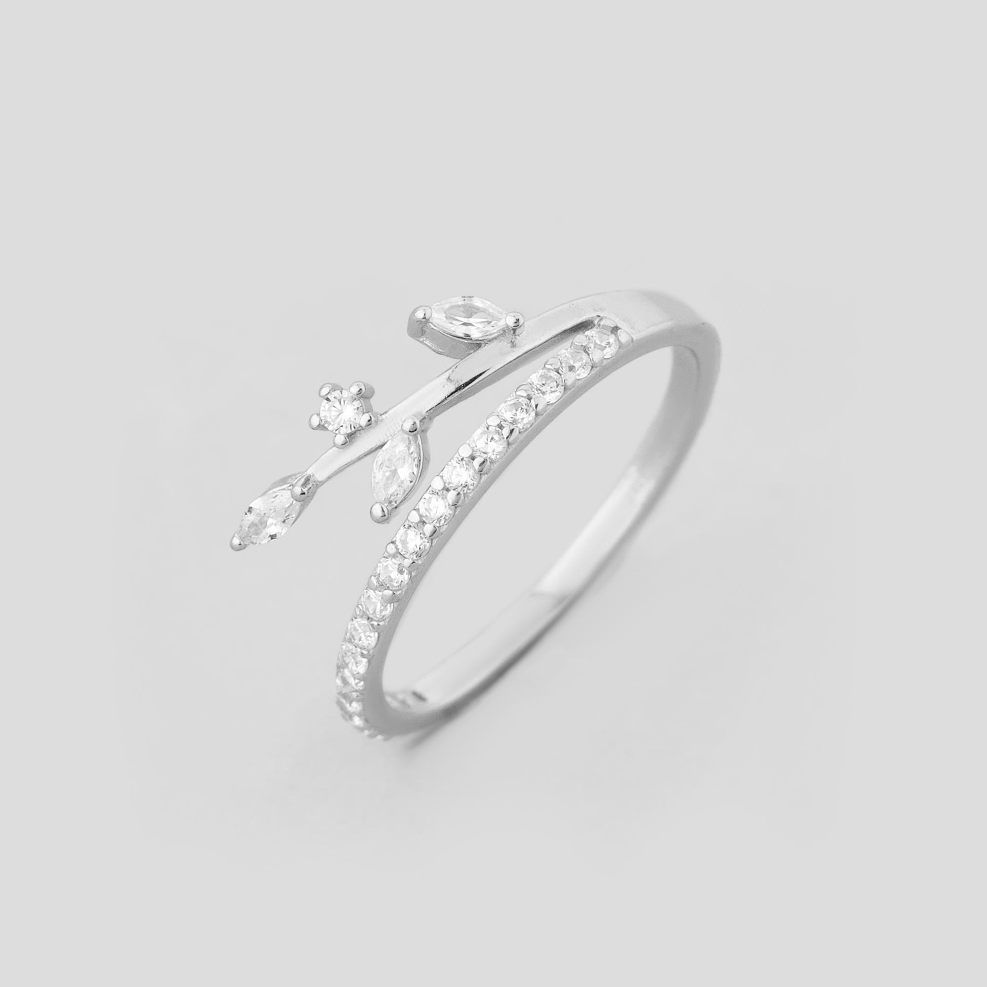 Серебряное кольцо Minimal Дыхание природы р. 17,5 (18322) Серебряное кольцо Minimal Дыхание природы р. 17,5 (18322)