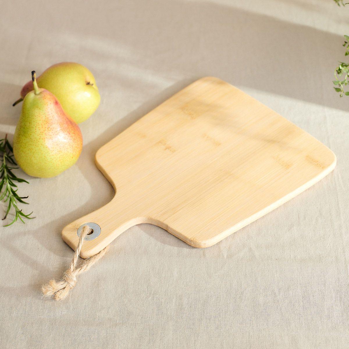 Доска разделочная с ножами для сыра Homla BAMBOU 26x19 см Дерево (200155) - фото 7