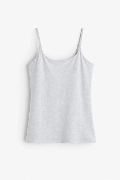 Майка H&M 1039096 S Серый меланж