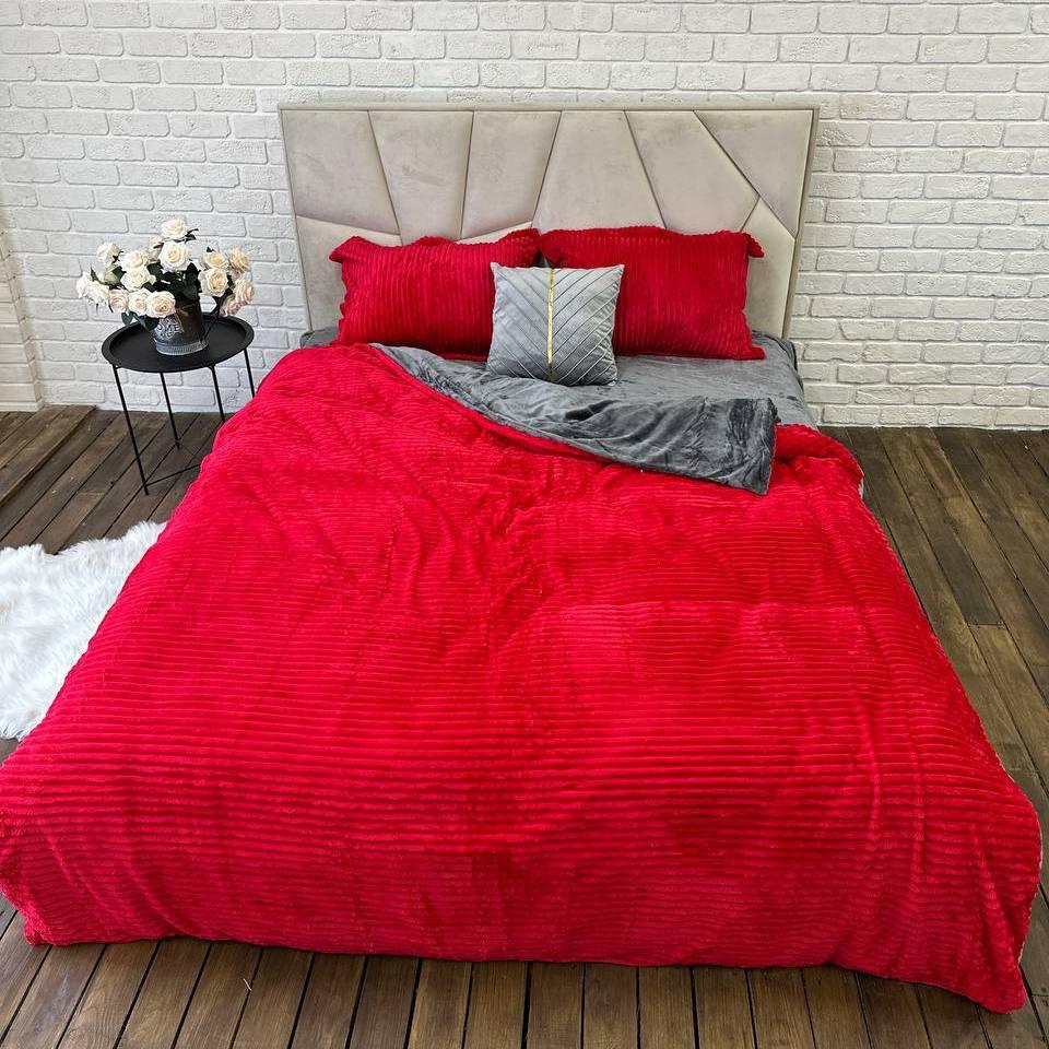 Комплект постельного белья плюшевый шарпей евро Красный (2356817043) Комплект постельного белья плюшевый шарпей евро Красный (2356817043)