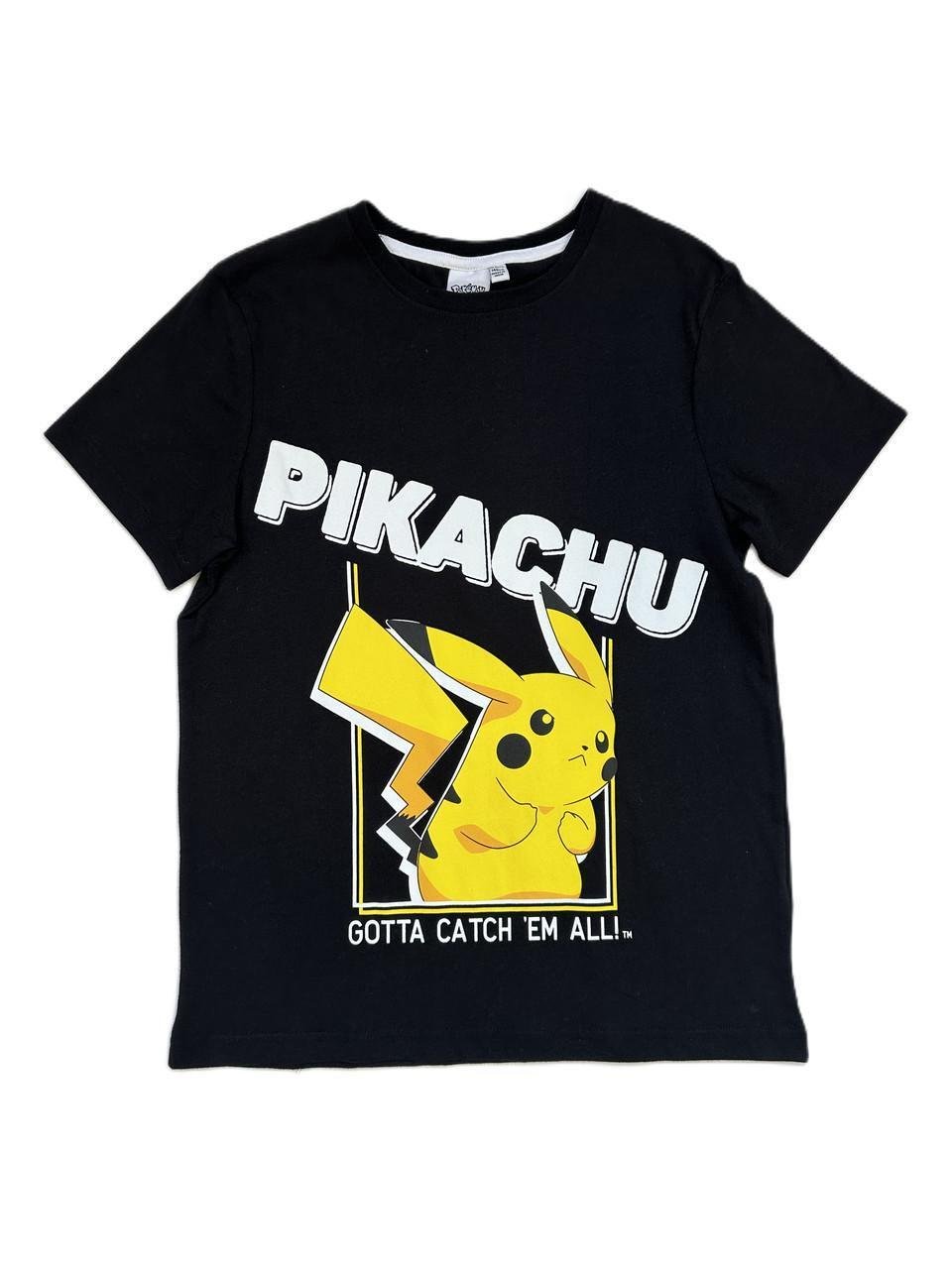 Футболка Primark унісекс PIKACHU 146 см Чорний (2540985187)