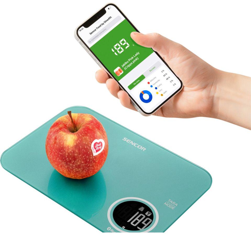 Весы кухонные Sencor SKS7071GR с Bluetooth до 5 кг Зеленый (620747) - фото 4 Весы кухонные Sencor SKS7071GR с Bluetooth до 5 кг Зеленый (620747) - фото 4