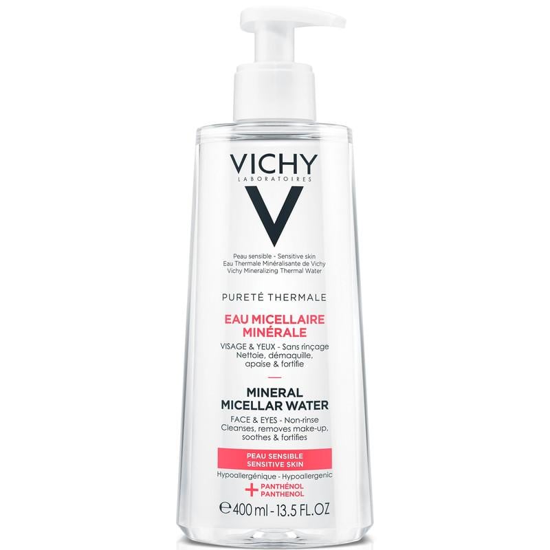 Вода міцелярна Vichy Purete Thermale Mineral Micellar Water для чутливої шкіри обличчя та очей 3в1 (1530853508)