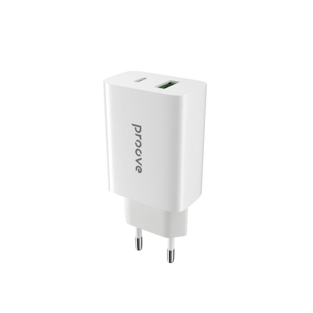 Зарядное устройство сетевое Proove Rapid 20W Type-C/USB White (34915)