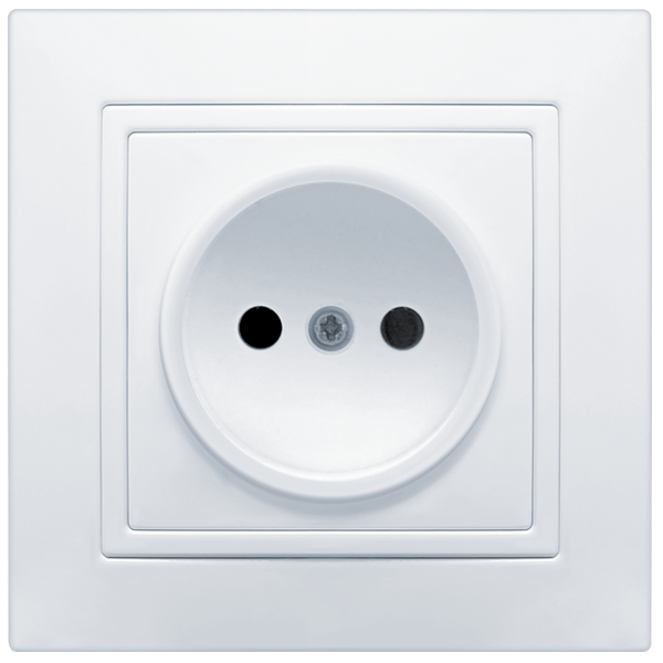 Розетка одноместная MARSHEL ELEGANT RS16-375 White