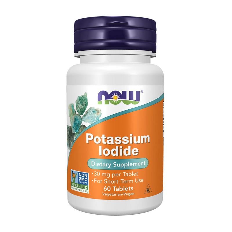 Калия йодид NOW Potassium Iodide 30 мг 60 табл.