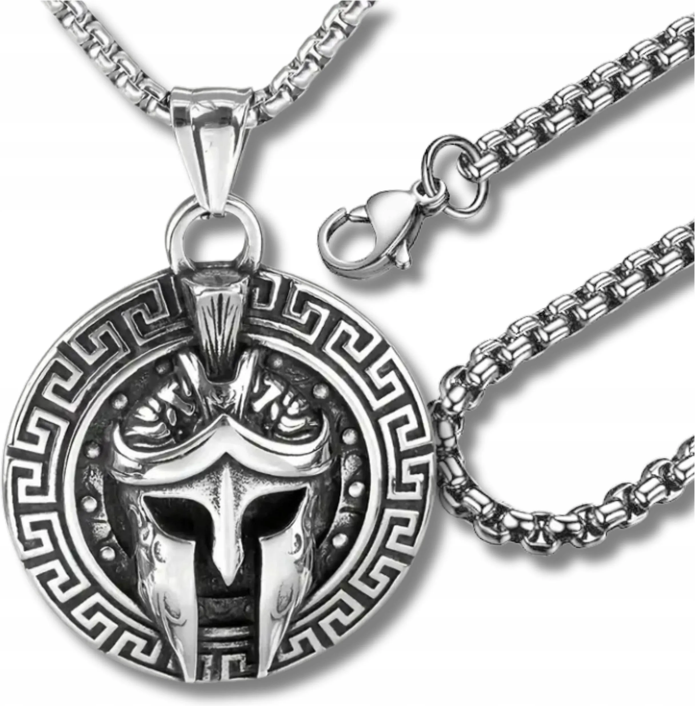 Кулон SpartesTrink Шлем Воина из нержавеющей стали Серебристый (2945)