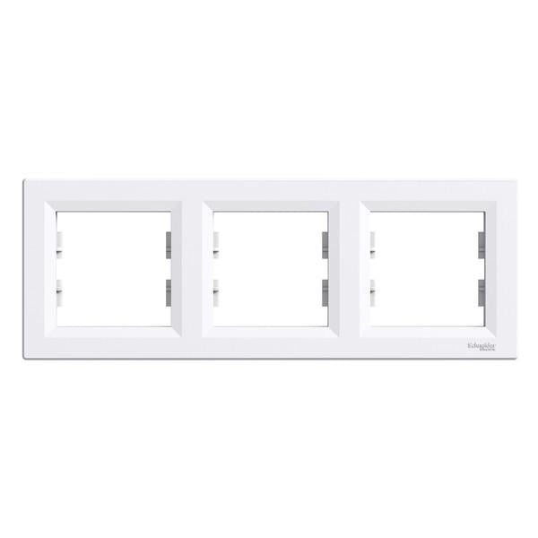 Рамка на 3 места горизонтальная Schneider Electric Asfora Белый (EPH5800321)