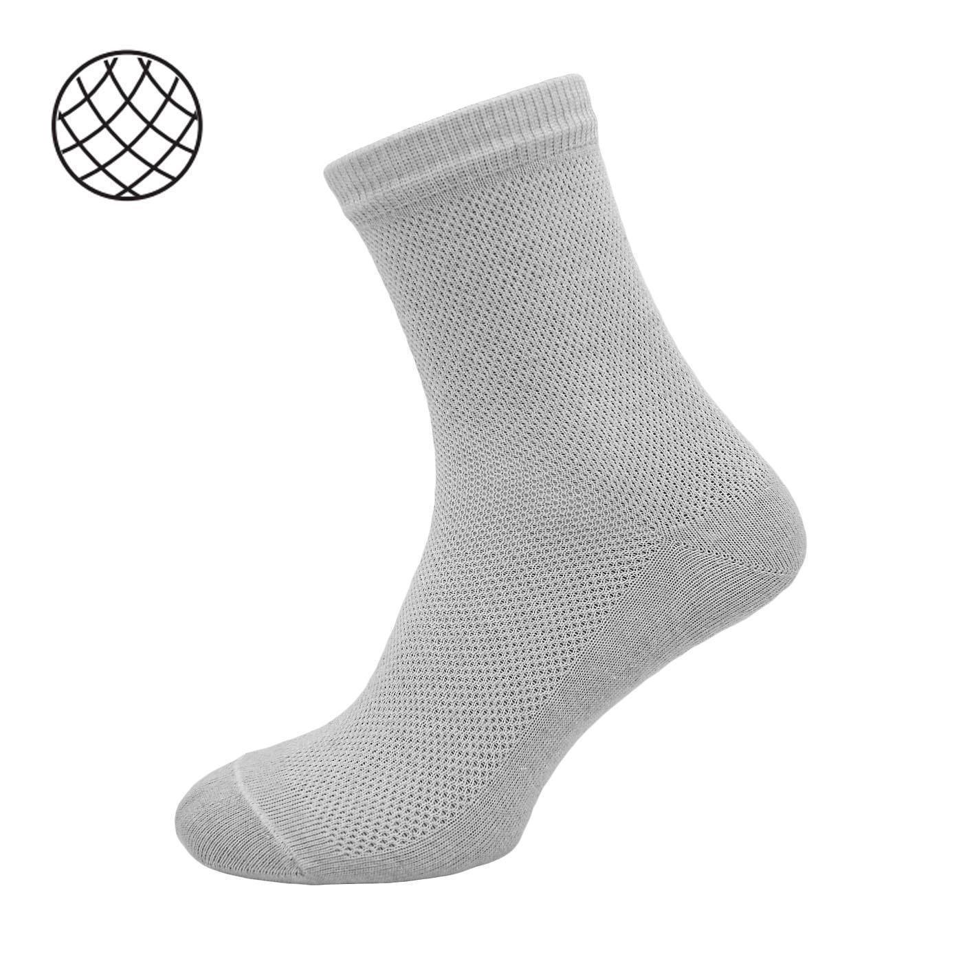 Шкарпетки чоловічі у сітку Мілес 1811 р. 31 Світло-сірий - фото 2 Шкарпетки чоловічі у сітку Мілес 1811 р. 31 Світло-сірий - фото 2