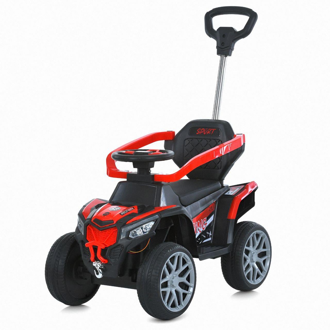 Детский электрический квадроцикл Bambi Racer M 6126EBLR-3 толокар и родительская ручка 6V/500mA Красный (26202341)