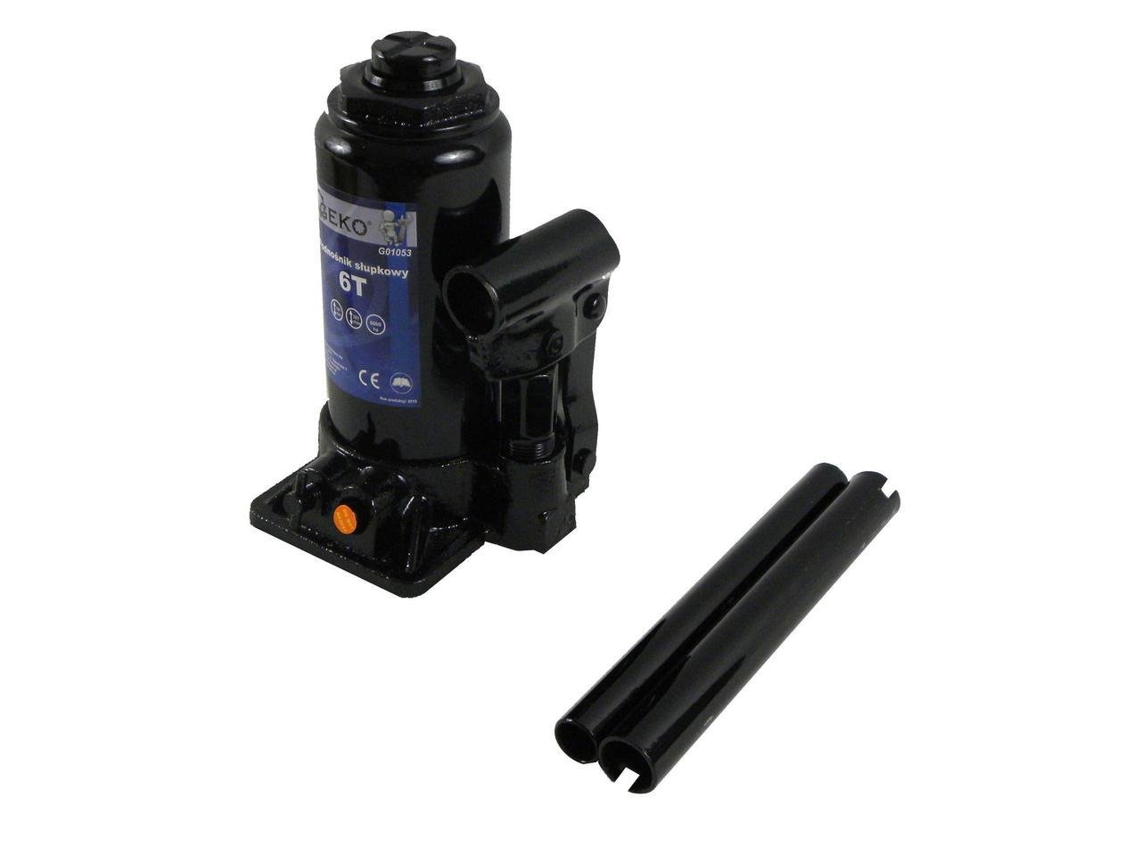 Домкрат гідравлічний GeKo пляшковий 6 тонн (G01053) - фото 1 Домкрат гідравлічний GeKo пляшковий 6 тонн (G01053) - фото 1