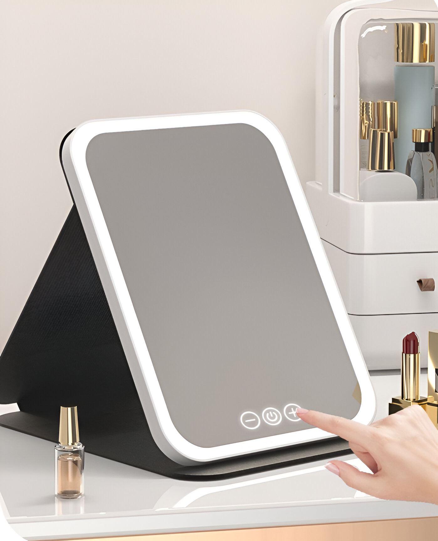Дзеркало для макіяжу Lighted makeup mirror з LED підсвічуванням - фото 4 Дзеркало для макіяжу Lighted makeup mirror з LED підсвічуванням - фото 4