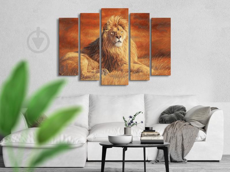 Модульна картина Poster-land Природа Лев Art-255_5 (80х118см)