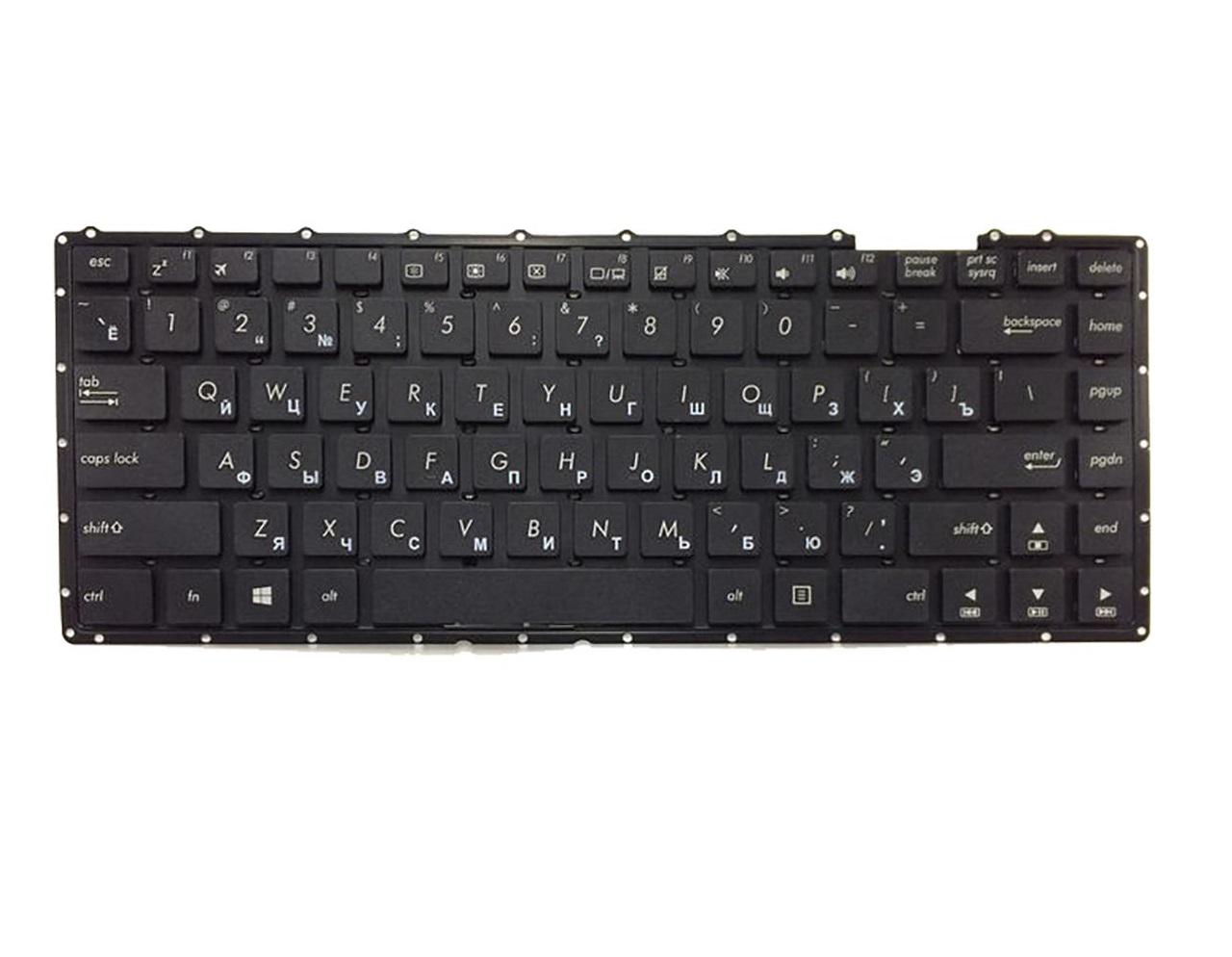 Клавиатура для ноутбука Asus A455 A455LAB матовая (0KNB0-4135RU00)