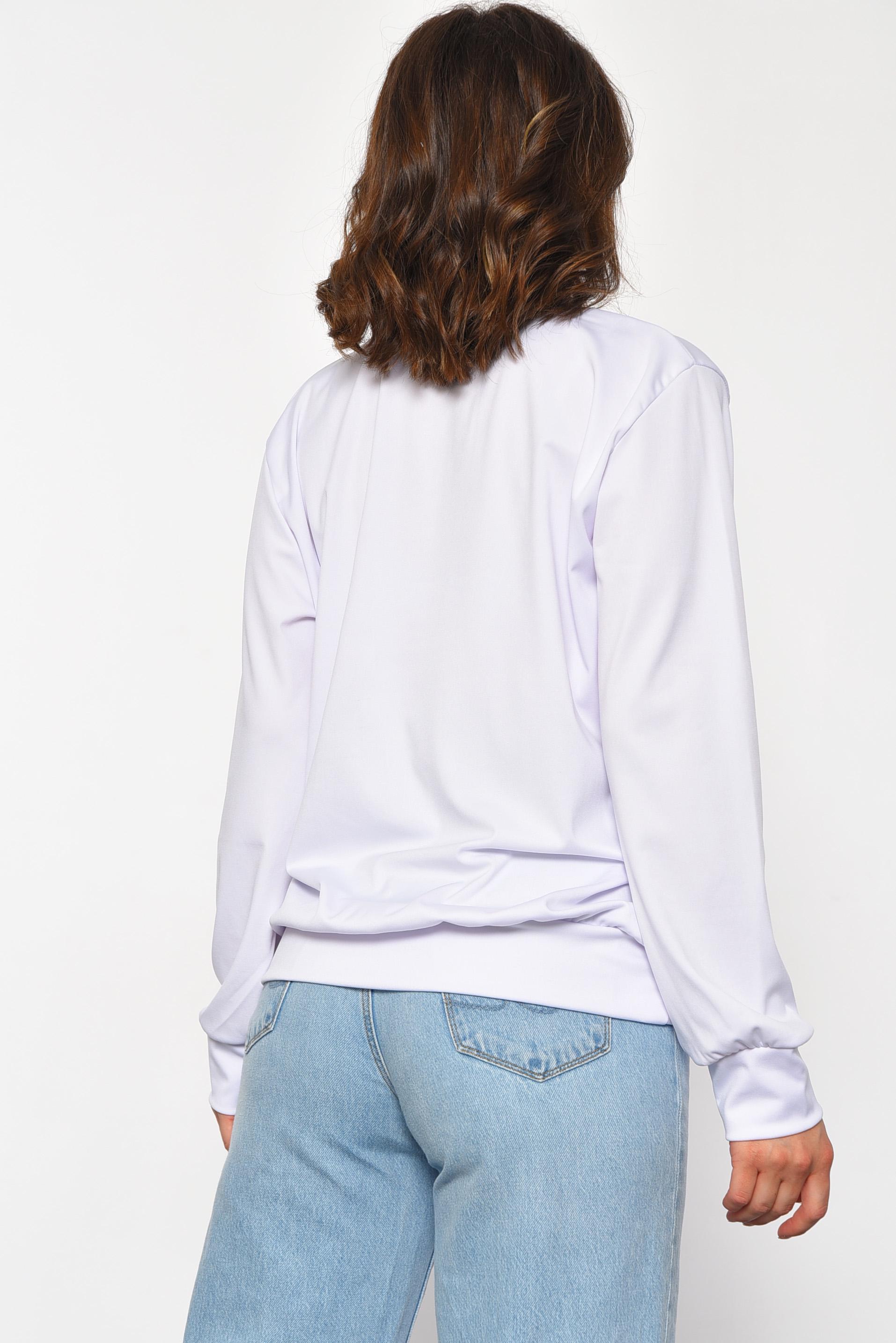 Світшот жіночий з малюнком 2XL-3XL Білий (185602) - фото 3 Світшот жіночий з малюнком 2XL-3XL Білий (185602) - фото 3