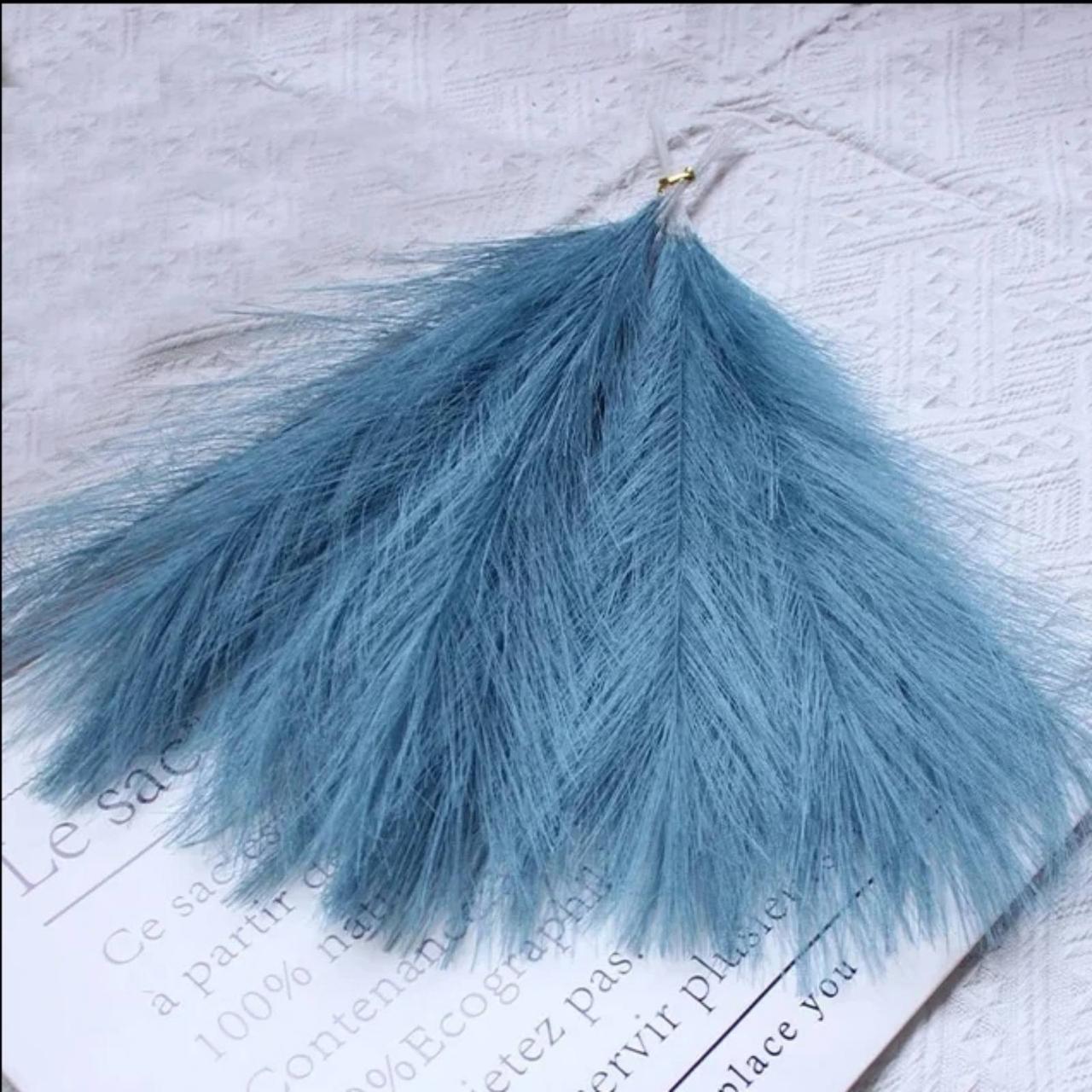 Трава искусственная пампасная Букет 10 веток Бирюзовый (2449175932)