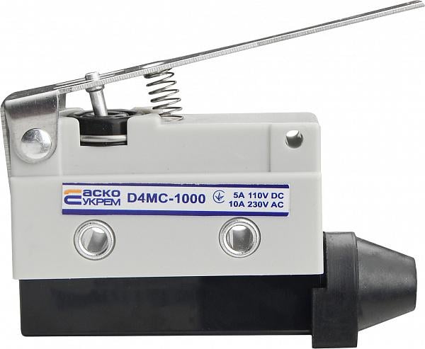 Микропереключатель АСКО-Укрем D4MC-1000 1NO+1NC 10А 250 V IP54 длинная планка (A0050040014)