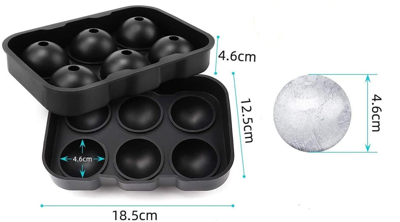 Набір форм для льоду Куля 3в1 силіконових 4/6 та 8 комірок (НР051354-355-356) - фото 8 Набір форм для льоду Куля 3в1 силіконових 4/6 та 8 комірок (НР051354-355-356) - фото 8