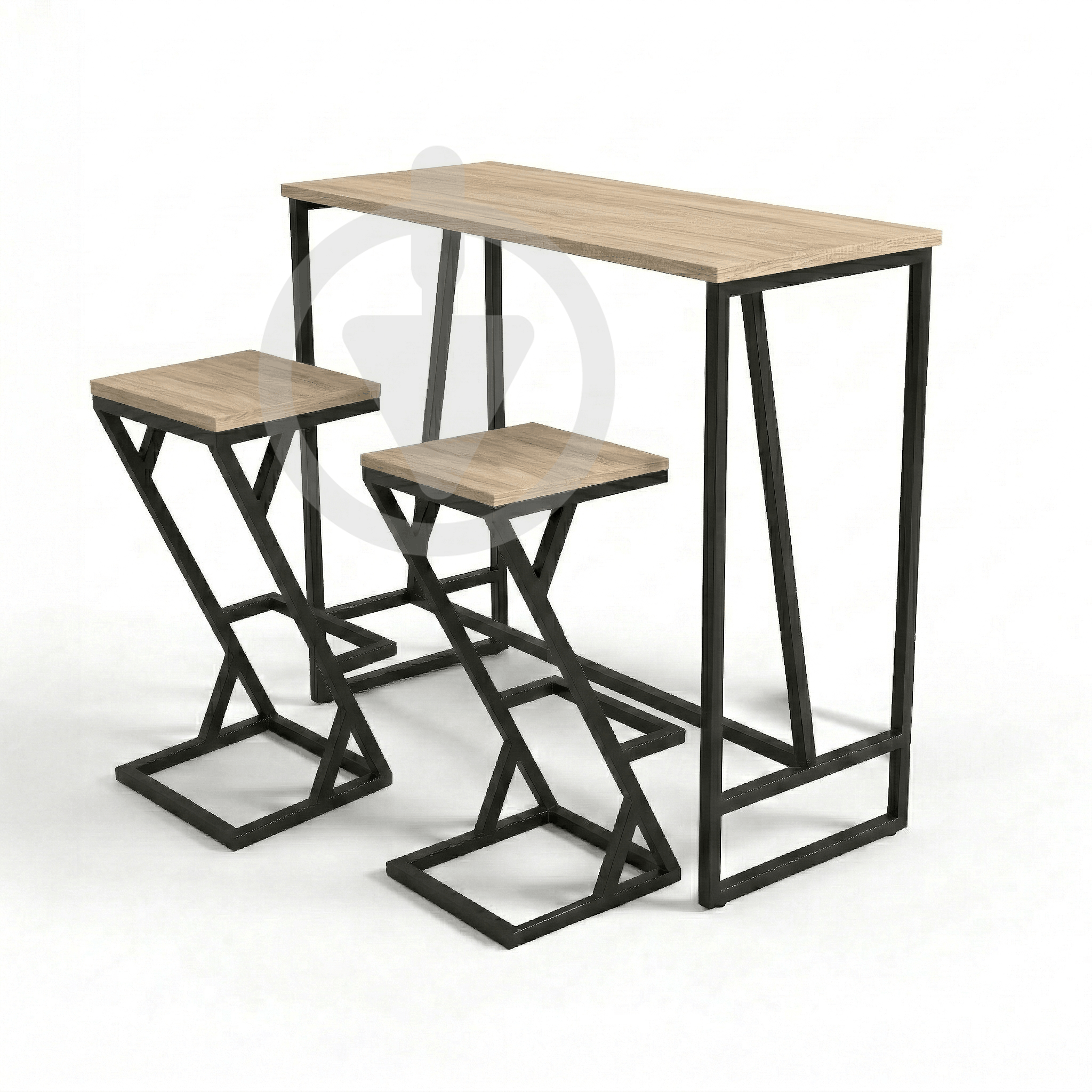 Барный стол со стульями AVVS Лофт 1110х470 мм ДСП 18 мм/металлический каркас Черный/Дуб Сонома Барный стол со стульями AVVS Лофт 1110х470 мм ДСП 18 мм/металлический каркас Черный/Дуб Сонома